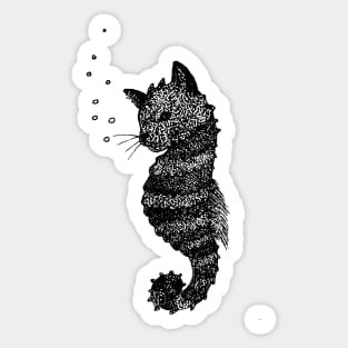 Cat-seahorse hybrid Sticker